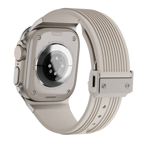 Watch 44mm MKST KRD-113 Spor Görünümlü Silikon Kordon-Starlight