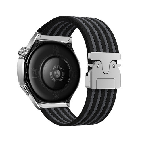 Amazfit Pace MKST KRD-133 22mm Naylon Kumaş Hasır Örgülü Kordon - Siyah