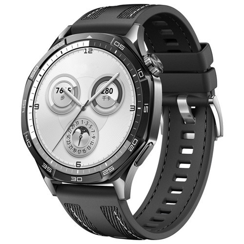 Huawei Watch Gt 5 Uyumlu Mkst Krd-128 Silikon Kordon-Siyah