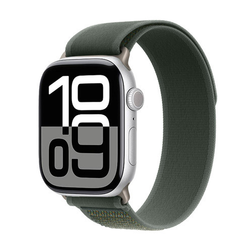 Watch 10 46mm Uyumlu MKST KRD-77 Hasır Kordon-Yeşil