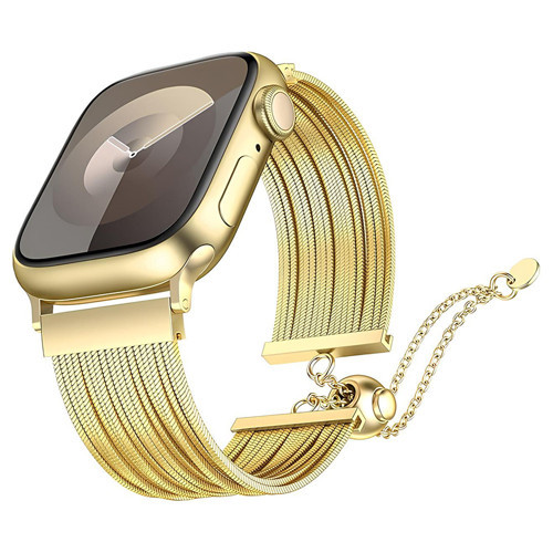 Watch 7 45mm MKST KRD-137 Metal Hasır Kordon - Gold