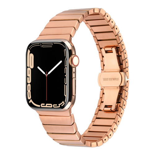 Maks Technology Watch 42mm Kordon Uyumlu KRD-79 Metal Strap Kayış MKST- Rose Gold