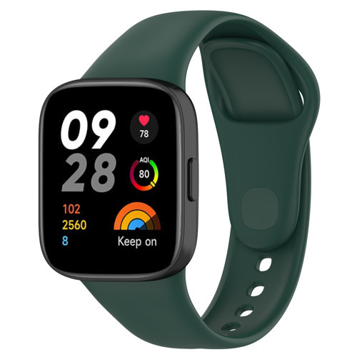 Redmi Watch 3 Uyumlu KRD-81 Uyumlu MKST Kordon-Koyu Yeşil