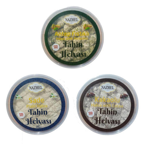 Karışık Helva Resitali(Sade-Kakaolu-Antep Fıstıklı)450 gr. x 3 Adet