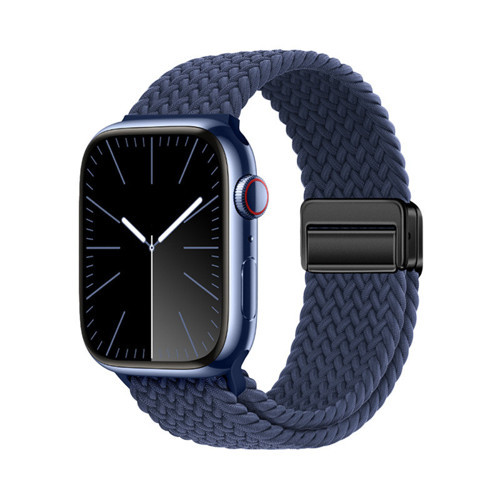 Watch 40mm MKST KRD-134 Örgü Tasarımlı Hasır Kordon Strap Kayış - Lacivert