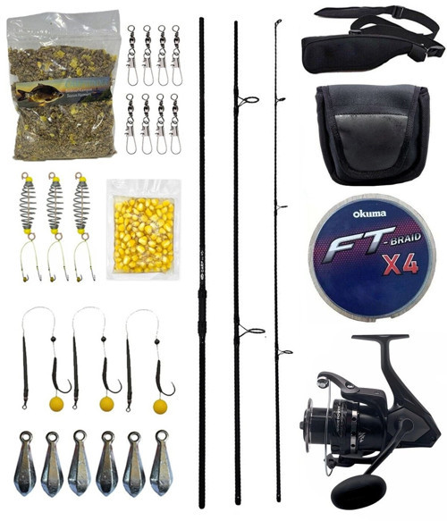YekOutdoor Profesyonel Göl Oltası Seti Kendo Carp 3.90cm 3.5lbs Olta Kamışı&Okuma Wave Power WP-6000A1 Olta Makinesi