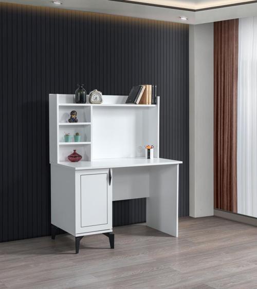 Çizgi Yarım Kitaplıklı Çalışma Masası 110x60x137