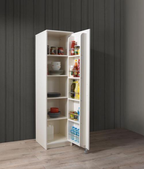 Çok Amaçlı Tek Kapaklı Mutfak Erzak Kiler Dolabı 45x52x180 cm