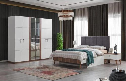 Modern Efsane 6 Kapaklı Elbise Dolabı Gardrop 221 cm
