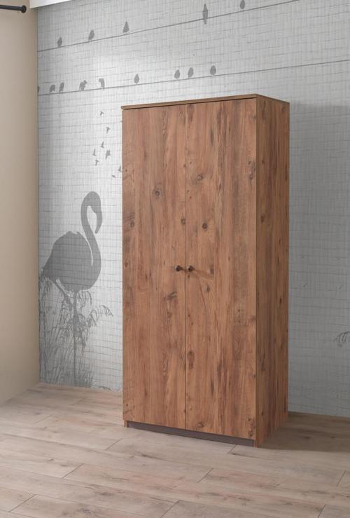 Ekonomik 2 Kapılı Gardırop Elbise Dolabı 80x53x180 cm