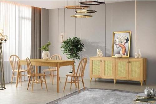 Safir Yemek Odası Konsol Ve Masa Sandalye Takımı
