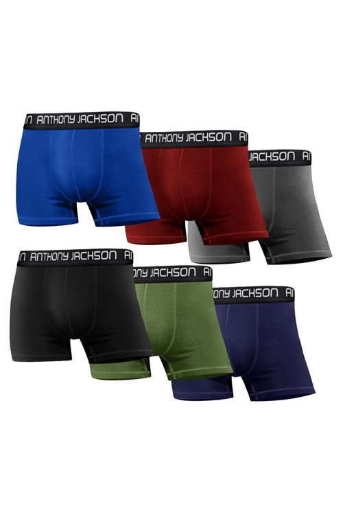 Likralı 6'Lı Kutu Premium Erkek Boxer Merlin