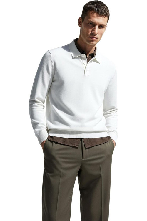 Premium Erkek Polo Yaka Triko Kazak Massimiliano