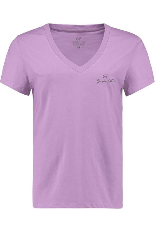 Gıorgına Ferrı Premium Kadın Ess Logo V Yaka Tee T-Shirt Irina