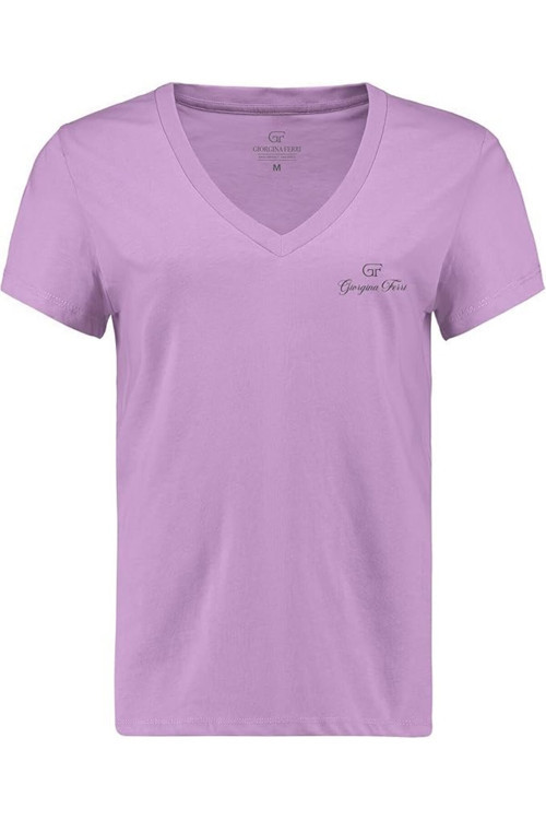 Gıorgına Ferrı Premium Kadın Ess Logo V Yaka Tee T-Shirt Irina