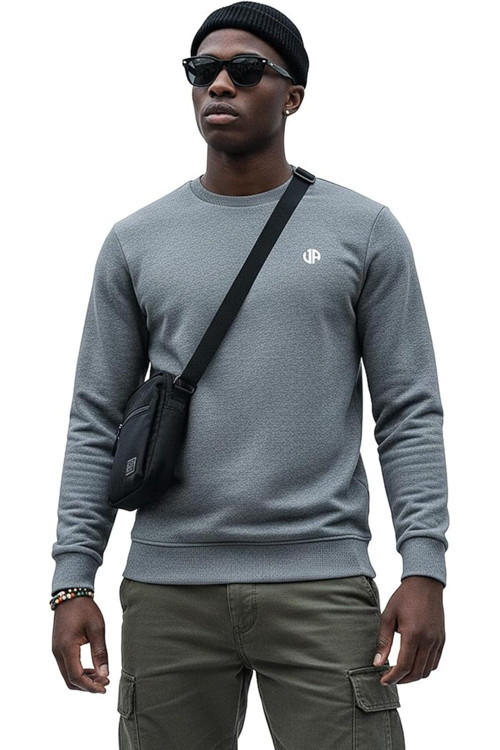 Erkek Basic Logo Sweatshirt Nova