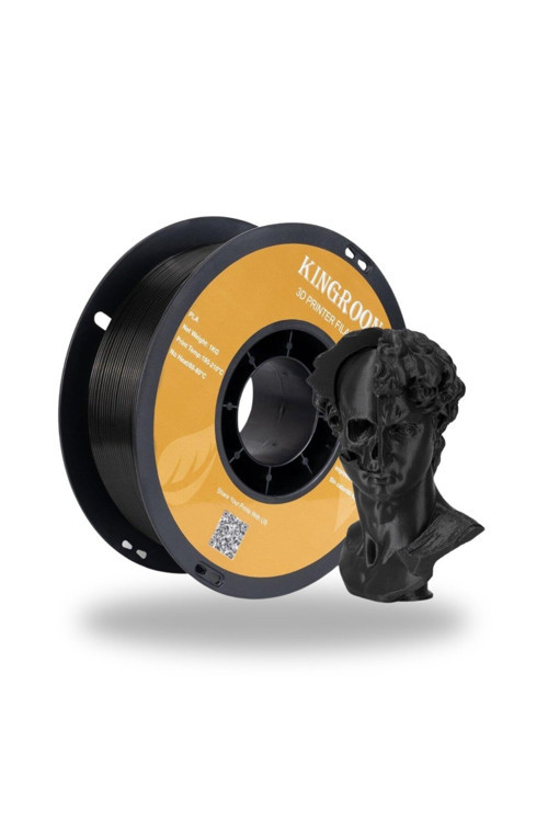 Abs Filament - Siyah ( Endüstriyel Mat Siyah ) 1.75Mm 1Kg - Isıya Dayanıklı Ve Yüksek Mukavemetli