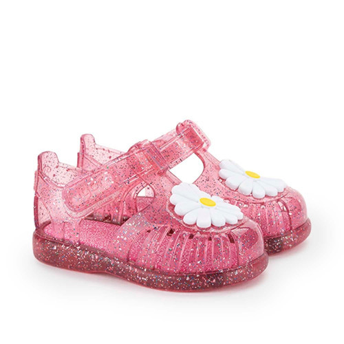 igor Tobby Gloss Flor Çocuk Sandalet Tr. Fucsıa Multı Glıtter