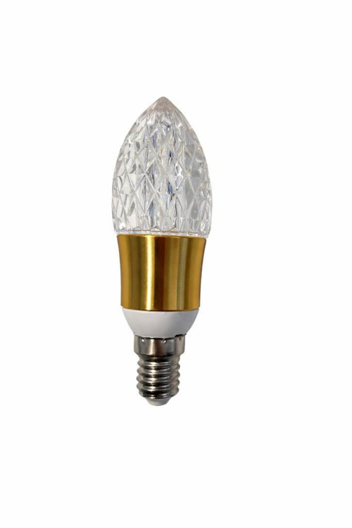4W E14 Kristal Led Mum Ampul Sarı Işık - Dekoratif Aydınlatma