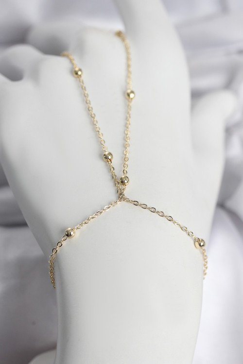 İeg™ 316L Çelik Gold Renk Top Zincirli Kadın Şahmeran - Tj-Sn742