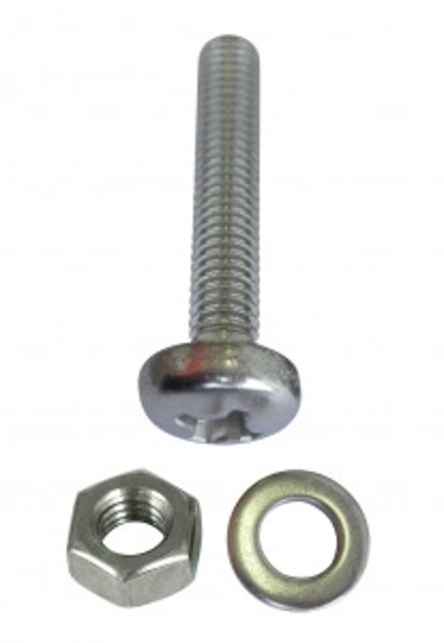 Mercimek Başlı Yıldız Civata Ss304 M6X40 Somun, Pul, 3'Lü