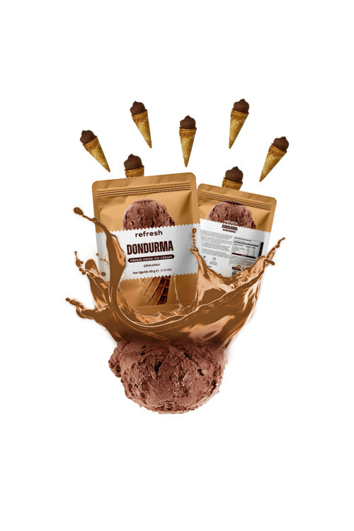 Freeze Dry Kakaolu Dondurma - Dondurularak Kurutulmuş Dondurma - 30Gr