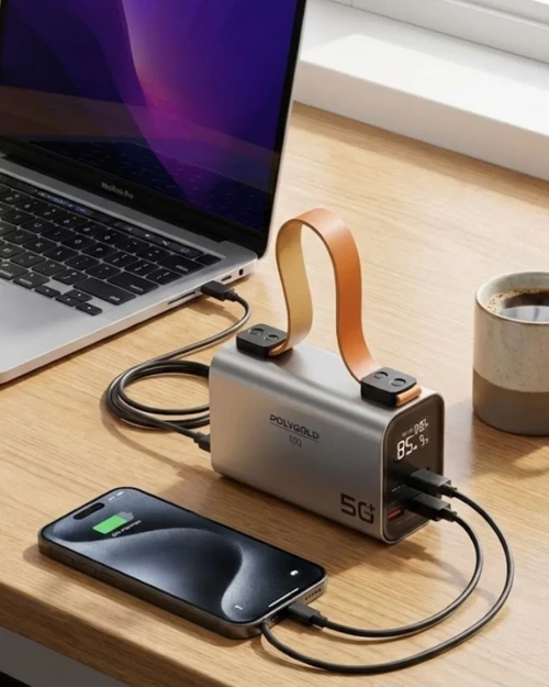 50000 mAh Powerbank Süper Hızlı Şarj LED Dijital Göstergeli Taşınabilir Şarj