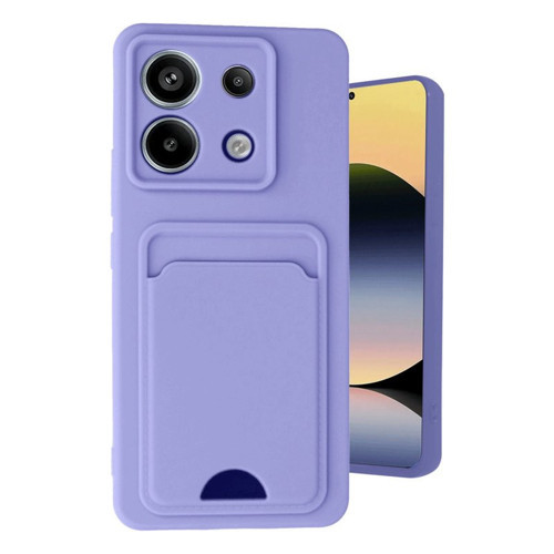 Redmi Note 13 Pro 5g Kılıf Kelvin Kartvizitli Silikon - Lila