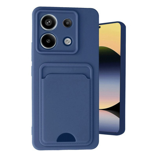 Redmi Note 13 Pro 5g Kılıf Kelvin Kartvizitli Silikon - Lacivert