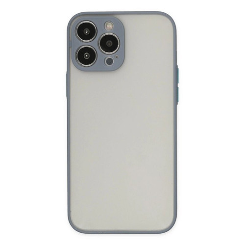 İphone 13 Pro Max Kılıf Montreal Silikon Kapak - Gri