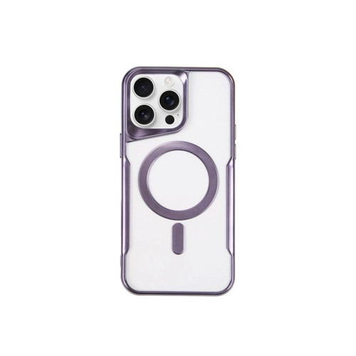 İphone 15 Pro Max Kılıf Boyi Magsafe Silikon Kapak - Derin Mor