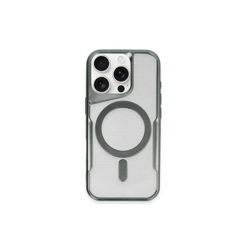 İphone 11 Pro Max Kılıf Boyi Magsafe Silikon Kapak - Yeşil