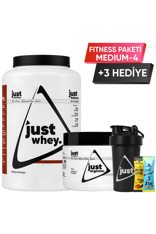 Fitness Paketi - Medium 4 + 3 Hediye (Protein Tozu + Arjinin)