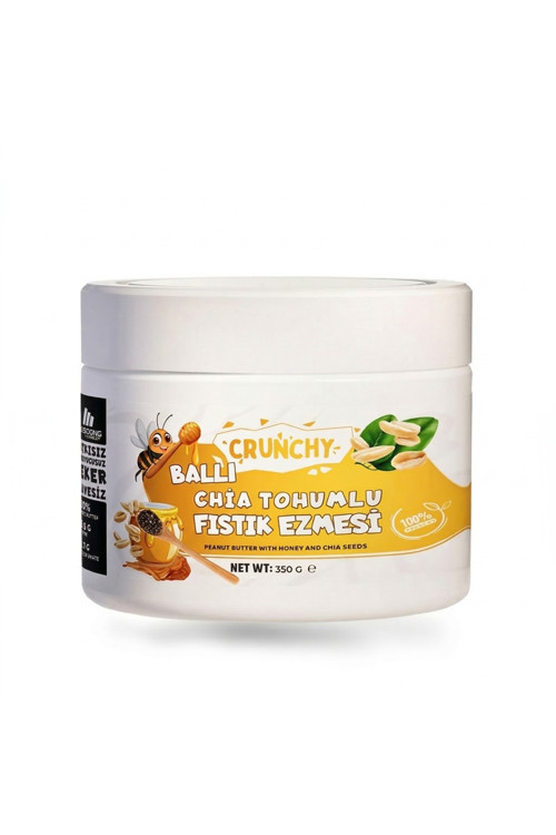 Ballı Chia Tohumlu Fıstık Ezmesi 350 Gr