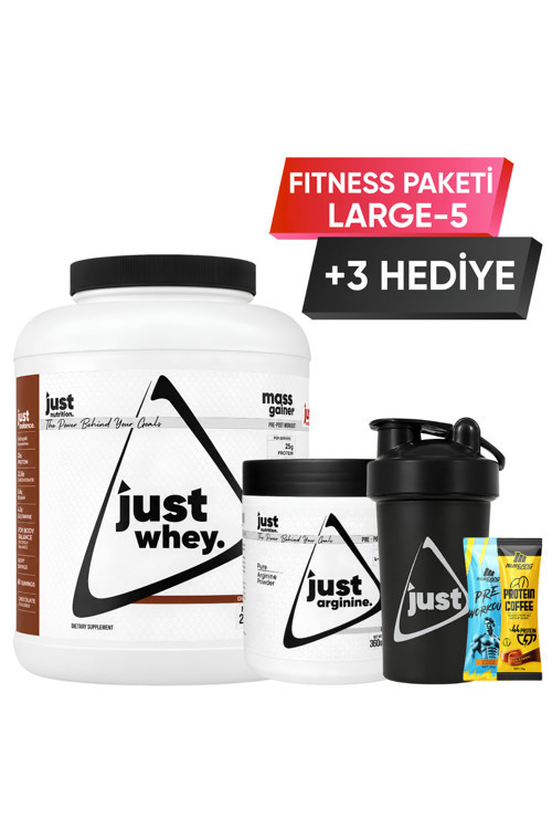 Fitness Paketi - Large 5 + 3 Hediye (Protein Tozu + Arjinin)