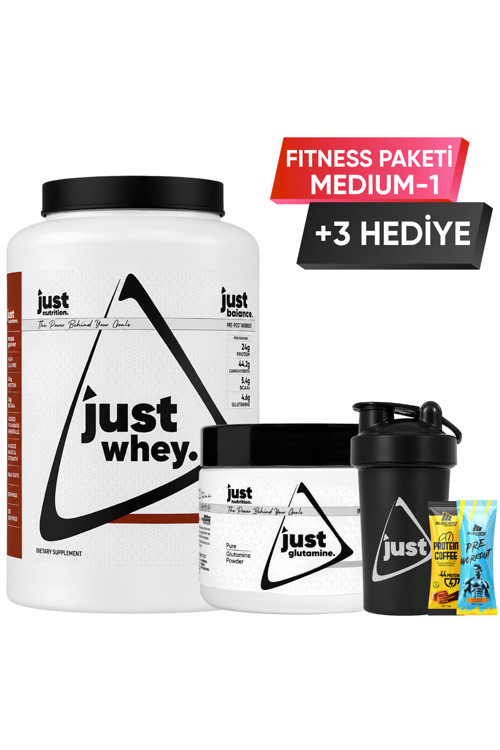 Fitness Paketi - Medium 1 + 3 Hediye (Protein Tozu + Glutamin)