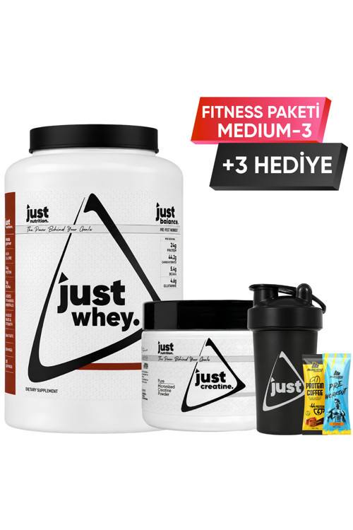 Fitness Paketi - Medium 3 + 3 Hediye (Protein Tozu + Kreatin)