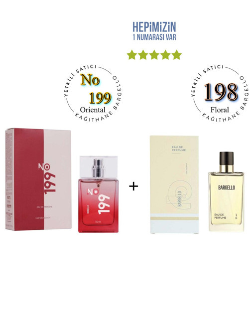 No: 199 + 198 Unisex / Kadın Parfüm Edp 50 ml Oriental / Floral - Mnms199198