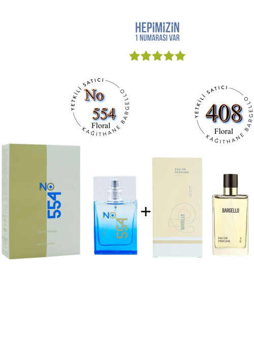 No: 554 + 408 Unisex / Kadın Parfüm Edp 50 Ml Floral - Mnms554408