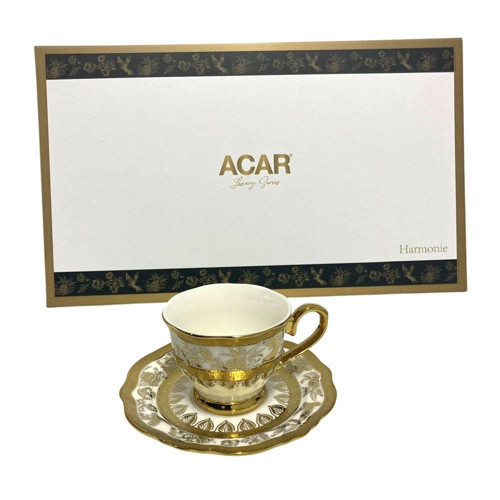 HXF-06927 Harmonie Gold Yaldızlı 6lı Kahve Fincan Takımı