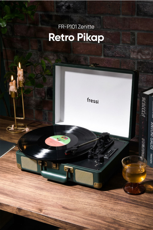 FR-P101 Zenitte Dahili Hoparlörlü Bluetoothlu Yeşil Pikap