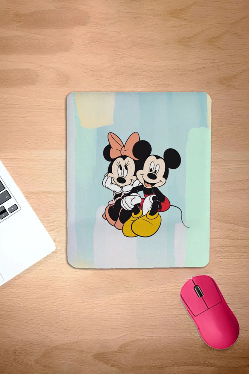 Dikdörtgen, Çizgi Film Desenli Mousepad, Bilgisayar Faresi Pedi Laptop Aksesuarı