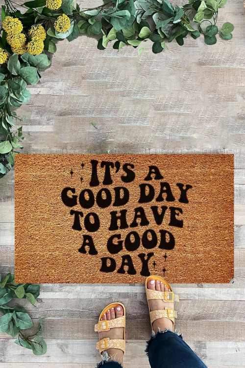 Good Day Kapı Önü Paspası, Yazılı İç Ve Dış Dekorasyona Uygun Kapı Önü Paspası