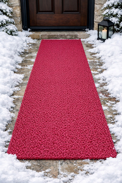 Kıvırcık Paspas, Kaymaz,Mağaza Önü, Havuz Kenarı Paspası, Kar Paspası Pvc Paspas, 100Cm.*100Cm.