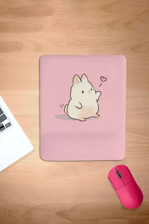 Dikdörtgen, Pembe, Komik Çizgi Film Karakteri, Mousepad, Bilek Destekli Bilgisayar Faresi Pedi