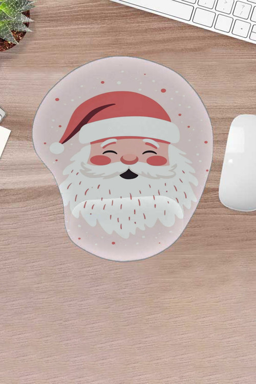 Damla, Noel Baba, Yılbaşı, Yeni Yıl Teması Mousepad, Bilgisayar Faresi Pedi, Bilek Destekli