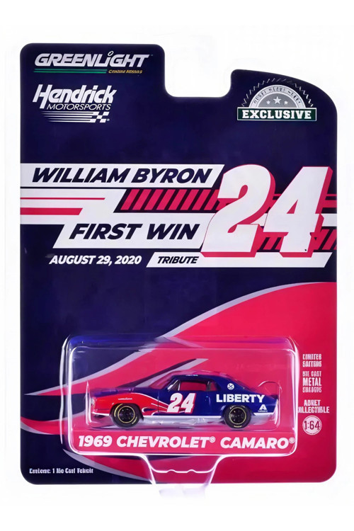 Greenlight 1/64 1969 Chevrolet Camaro - William Byron / Hendrick Motorsports First Win Tribute Augus