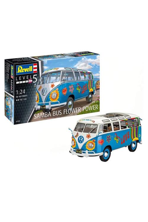 07050 VW T1 Bus Flower Power