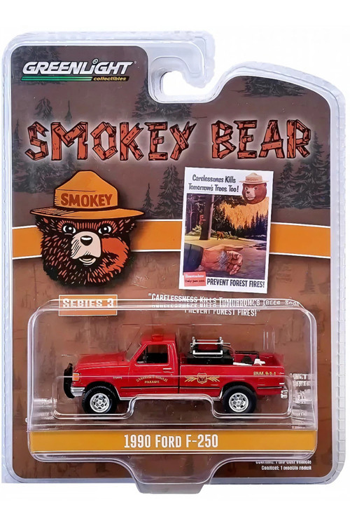 Greenlight 1/64 Smokey Bear Series 3- 1990 F-250 38060-E
