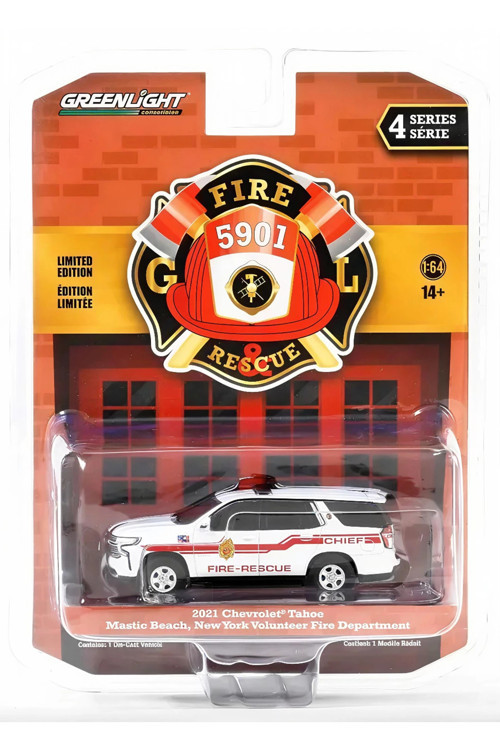 Greenlight 1/64 Fire & Rescue Series 4- 2021 Chevrolet Tahoe 67050-F